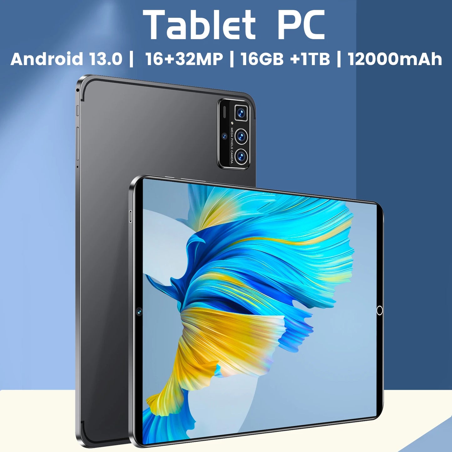 5G 2024 Global Version 11.6 Inch Tablet Android 16GB RAM 1TB ROM 16MP 32MP Android 13.0 MTK6797 Wifi 12000mAh 10 Core Network