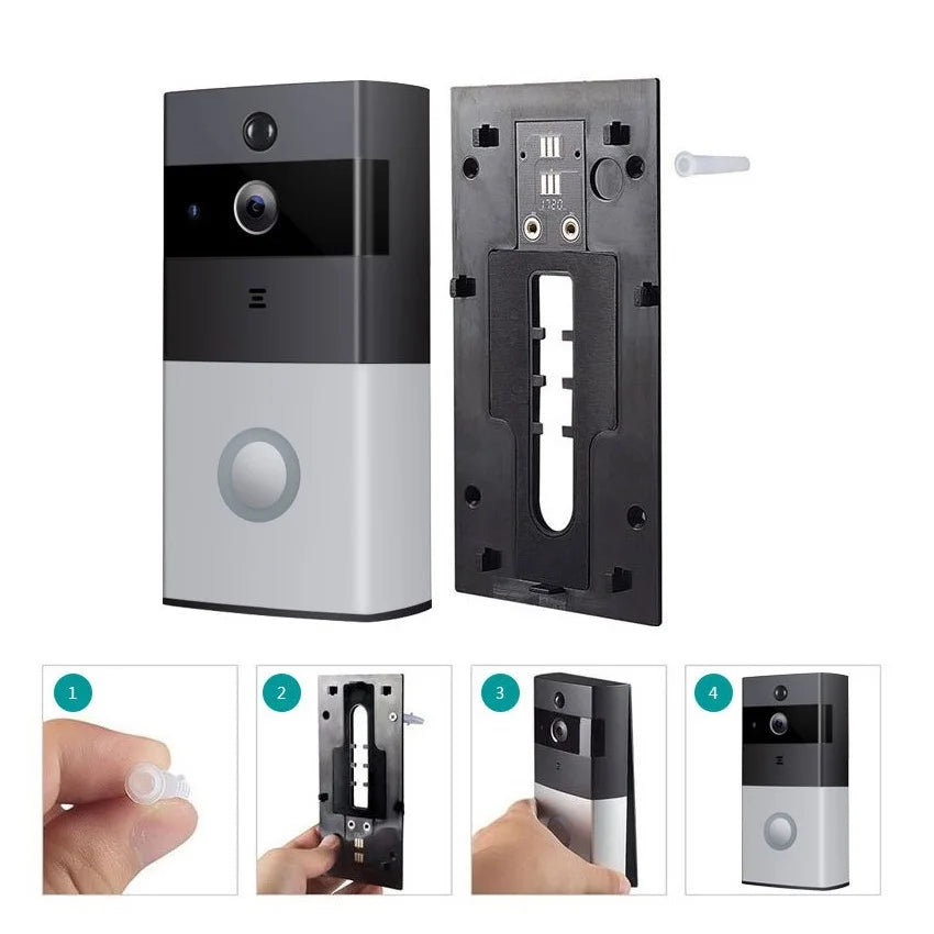 All-new WIFI Ring Video Doorbell 1080P HD Video Improved Motion Detection Easy Installation Wireless Video Doorbell