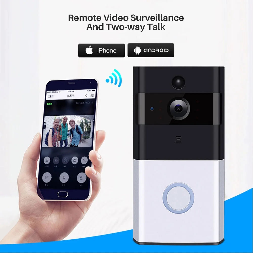 All-new WIFI Ring Video Doorbell 1080P HD Video Improved Motion Detection Easy Installation Wireless Video Doorbell