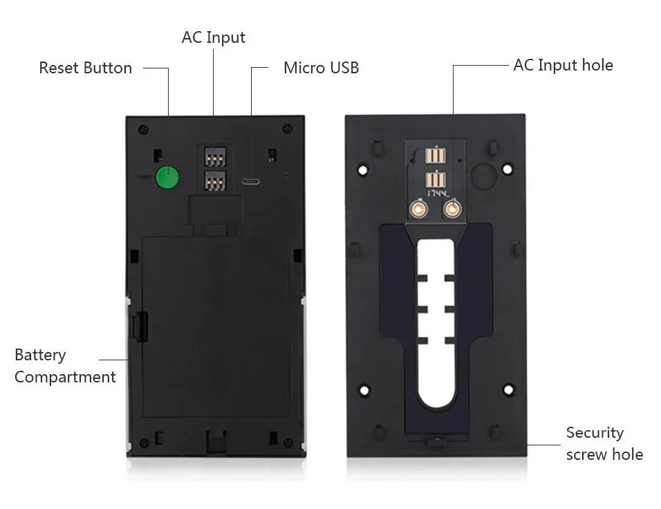 All-new WIFI Ring Video Doorbell 1080P HD Video Improved Motion Detection Easy Installation Wireless Video Doorbell