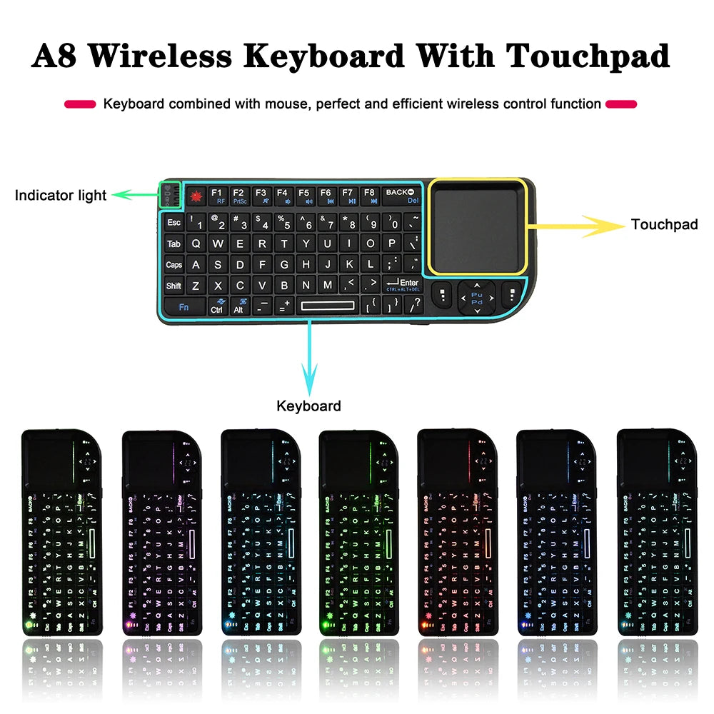 Wireless Keyboard 2.4G RF klawiatura 3 in1 Handheld With Touchpad Mouse For PC Notebook Smart TV Box клавиатура беспроводня