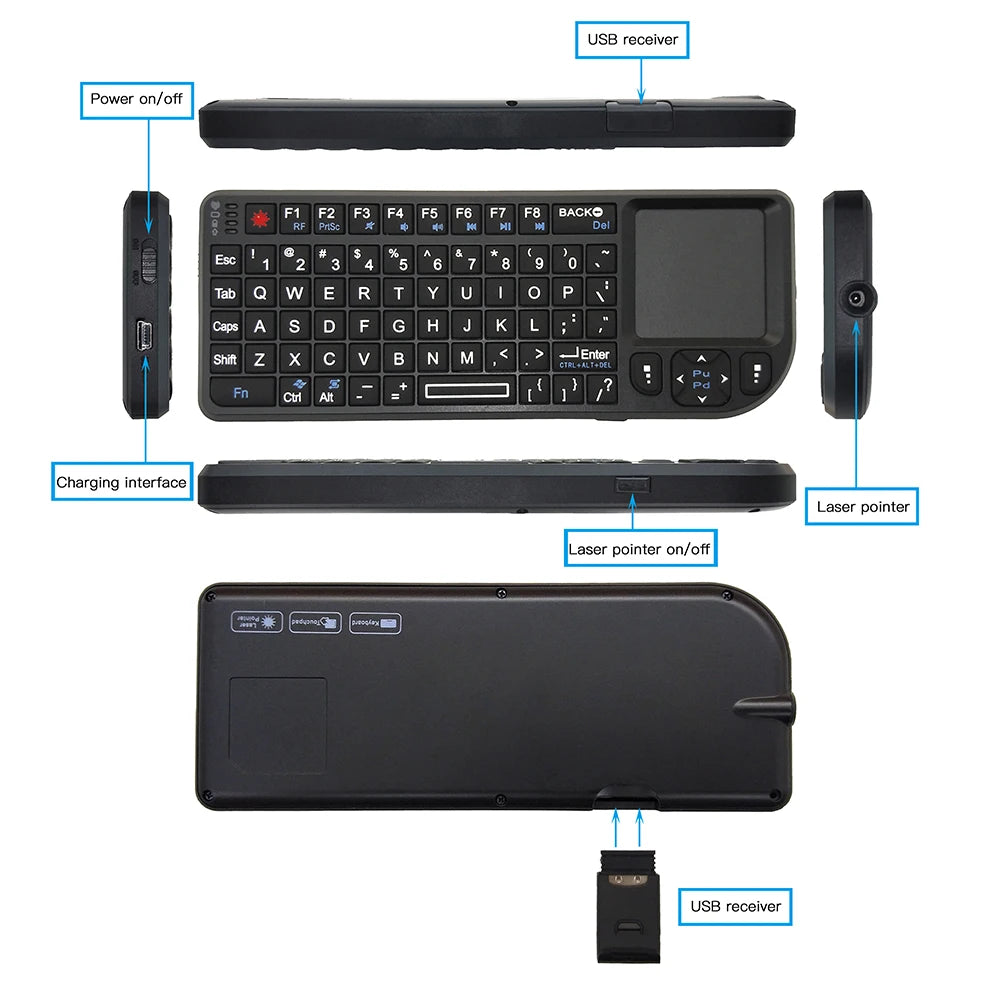 Wireless Keyboard 2.4G RF klawiatura 3 in1 Handheld With Touchpad Mouse For PC Notebook Smart TV Box клавиатура беспроводня