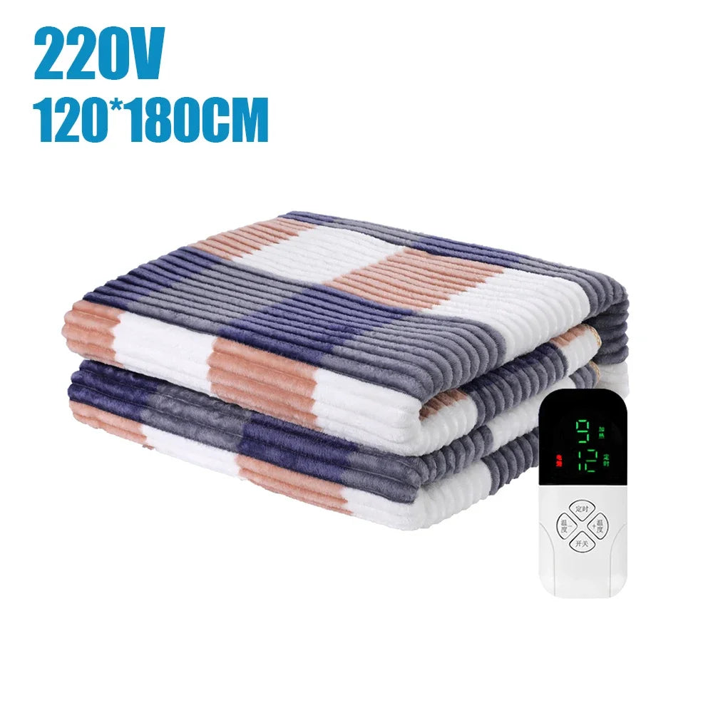 220V Electric Blanket Sheet Intelligent Control Thicken Security Electric Heating Thermostat Blanket Body Warm Electric Mattress